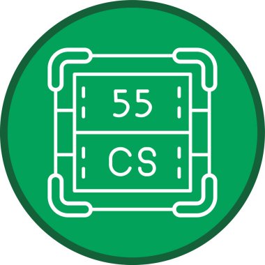 Caesium Line çoklu dairesi. Web Kullanımı için Vektör İllüstrasyonu