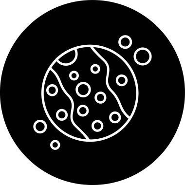 Gezegen Çizgisi ters dairesi. Web Kullanımı için Vektör İllüstrasyonu