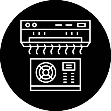 Havalandırma hattı ters çevrilmiş. Web Kullanımı için Vektör İllüstrasyonu