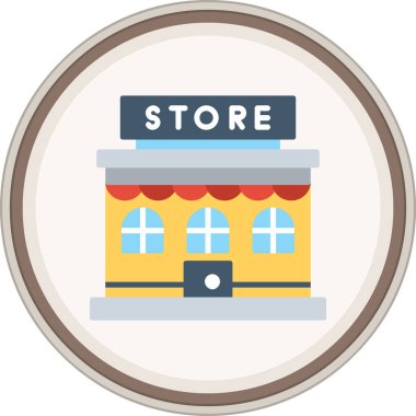 Düz çıkartma. Web Kullanımı için Vektör İllüstrasyonu