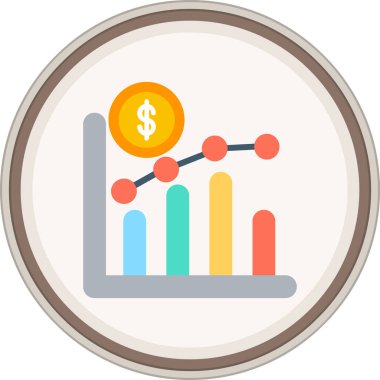 Data Analysis Flat sticker. Vector Illustration For Web Use