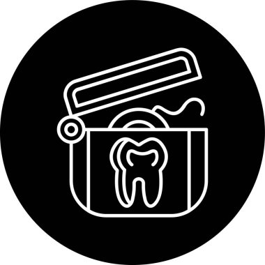 Floss Line inverted circle. Vector Illustration For Web Use