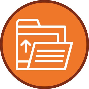 Dizin yükleme satırı çoklu çember. Web Kullanımı için Vektör İllüstrasyonu