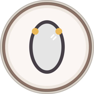 Çerçeve düz çıkartması. Web Kullanımı için Vektör İllüstrasyonu