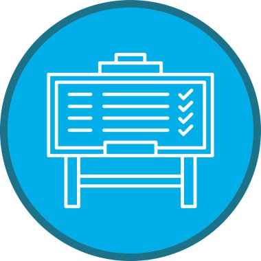 Whiteboard Line multi circle. Vector Illustration For Web Use