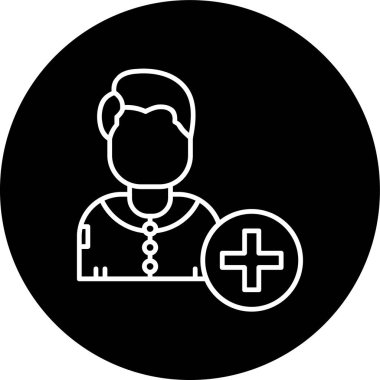 Hasta Hattı ters çevrilmiş. Web Kullanımı için Vektör İllüstrasyonu