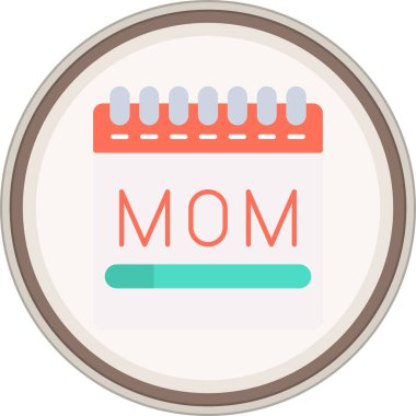 Anneler Günü çıkartması. Web Kullanımı için Vektör İllüstrasyonu