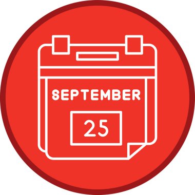 25 Eylül Randevu Hattı çok daireli. Web Kullanımı için Vektör İllüstrasyonu