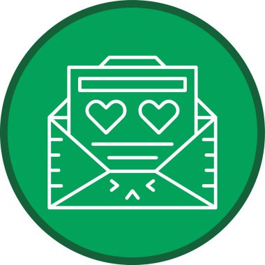 Kalp çizgisi çoklu daire. Web Kullanımı için Vektör İllüstrasyonu