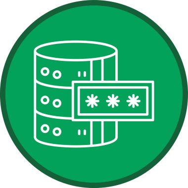 Sunucu Hattı çoklu daire. Web Kullanımı için Vektör İllüstrasyonu