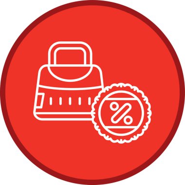 Çantalar çok daireli. Web Kullanımı için Vektör İllüstrasyonu