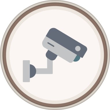 Cctv Flat sticker. Vector Illustration For Web Use