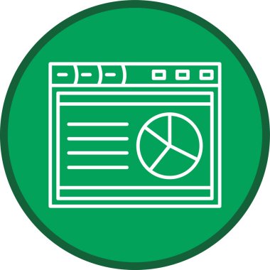 Dashboard Line multi circle. Vector Illustration For Web Use