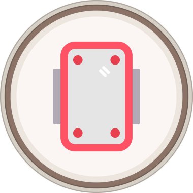 Frame Flat sticker. Vector Illustration For Web Use