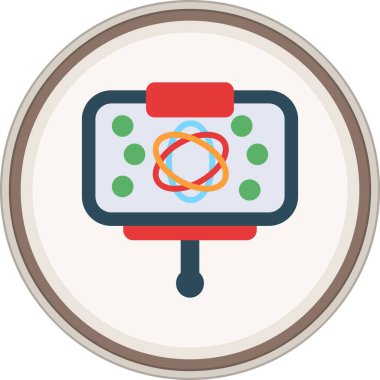 Sunum Flat etiketi. Web Kullanımı için Vektör İllüstrasyonu