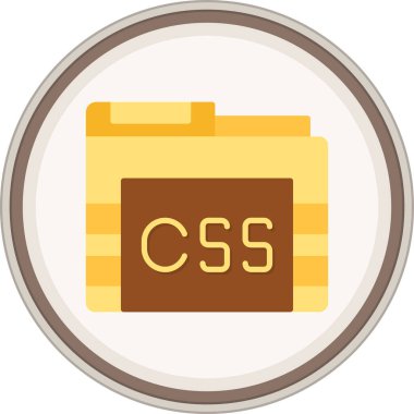 Css Dizin etiketi. Web Kullanımı için Vektör İllüstrasyonu