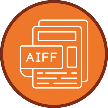 AIFF Dosya Hattı çoklu daire. Web Kullanımı için Vektör İllüstrasyonu