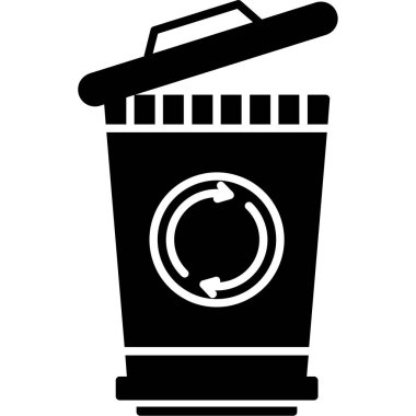 Çöp. Web Kullanımı için Vektör İllüstrasyonu