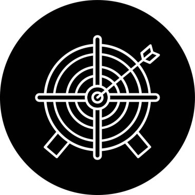 Hedef Hattı ters çevrildi. Web Kullanımı için Vektör İllüstrasyonu