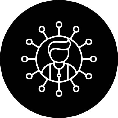 Toplum Yöneticisi Hattı ters çevrildi. Web Kullanımı için Vektör İllüstrasyonu