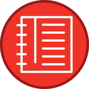 Notebook Line multi circle. Vector Illustration For Web Use