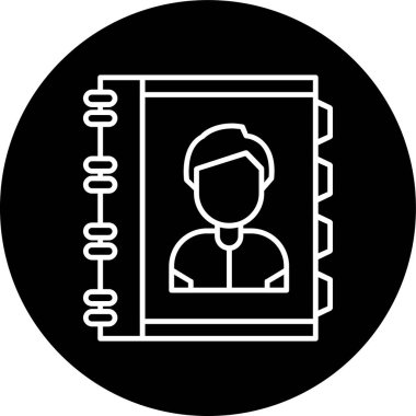 Gündem Çizgisi 'nin ters dairesi. Web Kullanımı için Vektör İllüstrasyonu