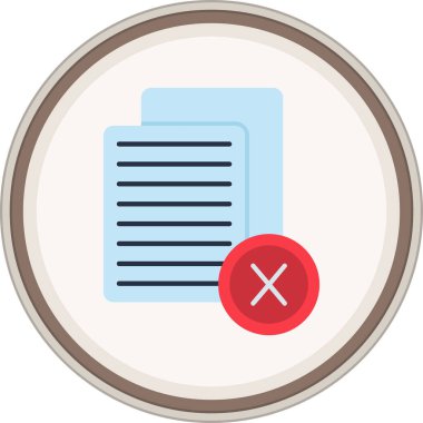 Failure Flat sticker. Vector Illustration For Web Use