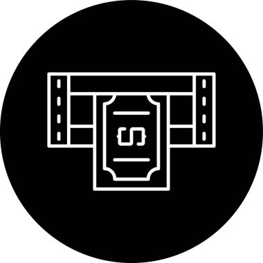 Para çekme hattı ters çevrilmiş. Web Kullanımı için Vektör İllüstrasyonu