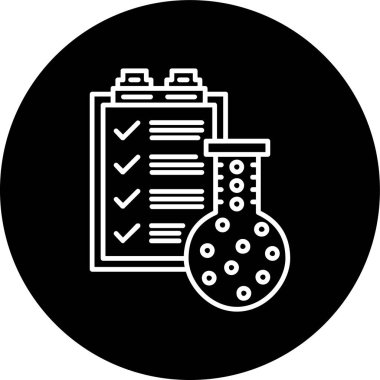 Data Line inverted circle. Vector Illustration For Web Use