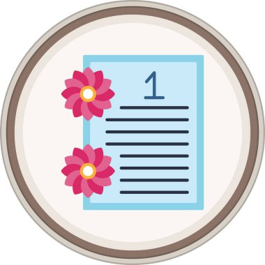 Düz çıkartma. Web Kullanımı için Vektör İllüstrasyonu