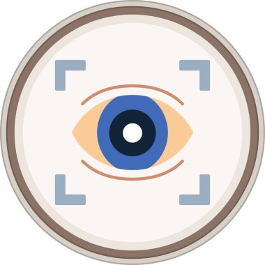 Göz düzlüğü çıkartması. Web Kullanımı için Vektör İllüstrasyonu