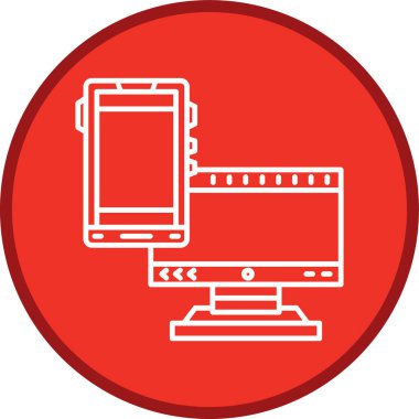 Aygıt Hattı çoklu daire. Web Kullanımı için Vektör İllüstrasyonu