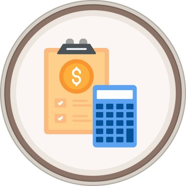 Bütçe etiketi. Web Kullanımı için Vektör İllüstrasyonu