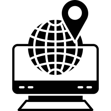 Dünya çapında. Web Kullanımı için Vektör İllüstrasyonu