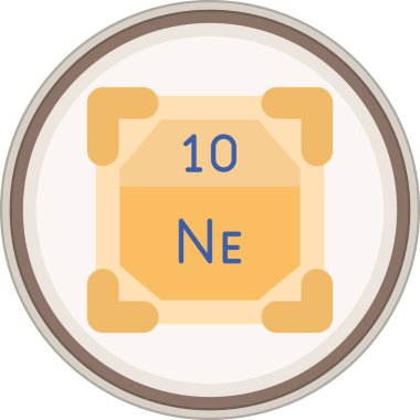 Neon Flat çıkartması. Web Kullanımı için Vektör İllüstrasyonu