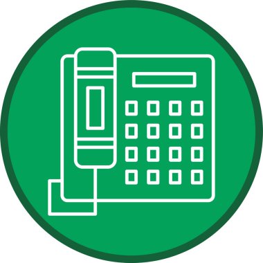 Telefon hattı çoklu daire. Web Kullanımı için Vektör İllüstrasyonu