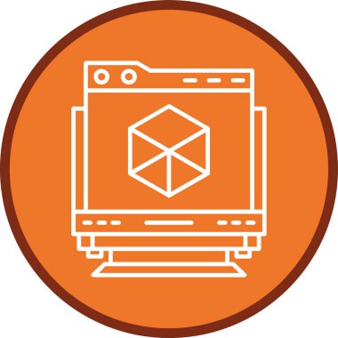 3D Design Line multi circle. Vector Illustration For Web Use