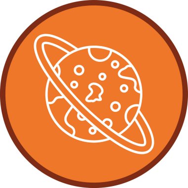 Gezegen Çizgisi çok daireli. Web Kullanımı için Vektör İllüstrasyonu