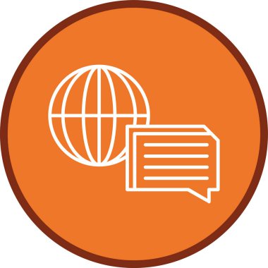 Mesaj Hattı çoklu daire. Web Kullanımı için Vektör İllüstrasyonu