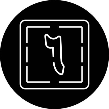 Sitta Line inverted circle. Vector Illustration For Web Use