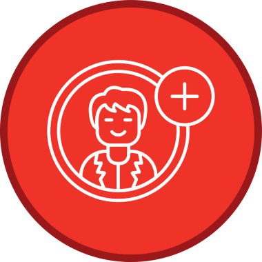 Create Account Line multi circle. Vector Illustration For Web Use