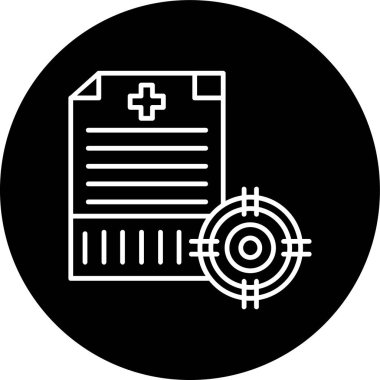 Belge Çizgisi ters çevrildi. Web Kullanımı için Vektör İllüstrasyonu