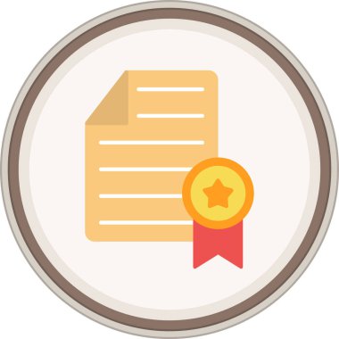 Patent Flat sticker. Vector Illustration For Web Use