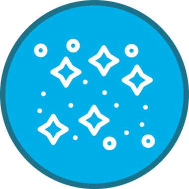 Konfeti Hattı çoklu daire. Web Kullanımı için Vektör İllüstrasyonu