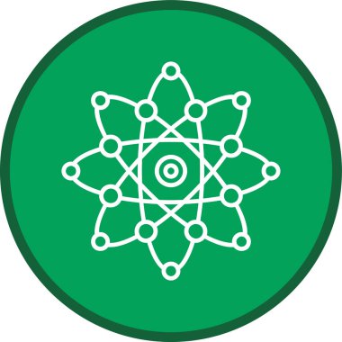 Güneş Sistemi Çizgisi çoklu dairesi. Web Kullanımı için Vektör İllüstrasyonu