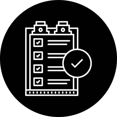 Görev Hattı ters çevrilmiş çember. Web Kullanımı için Vektör İllüstrasyonu