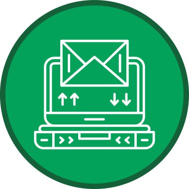 Satır çoklu daire gönder. Web Kullanımı için Vektör İllüstrasyonu