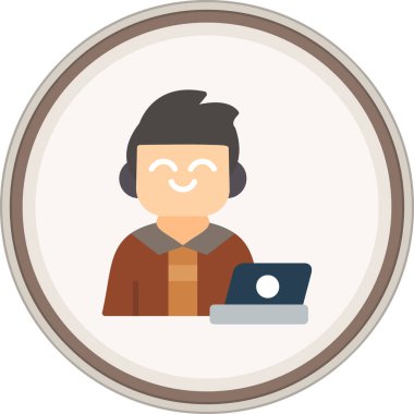 Al Specialist Flat etiketi. Web Kullanımı için Vektör İllüstrasyonu