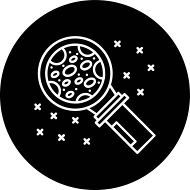 Ay Hattı ters dönmüş daire. Web Kullanımı için Vektör İllüstrasyonu