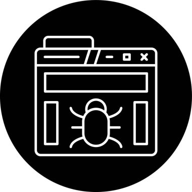 Tarayıcı Hattı ters çevrildi. Web Kullanımı için Vektör İllüstrasyonu